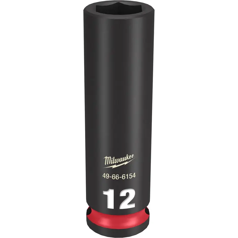 Milwaukee 49-66-6154 SHOCKWAVE Impact Duty 3/8-Inch Drive 12MM Deep 6 Point Socket