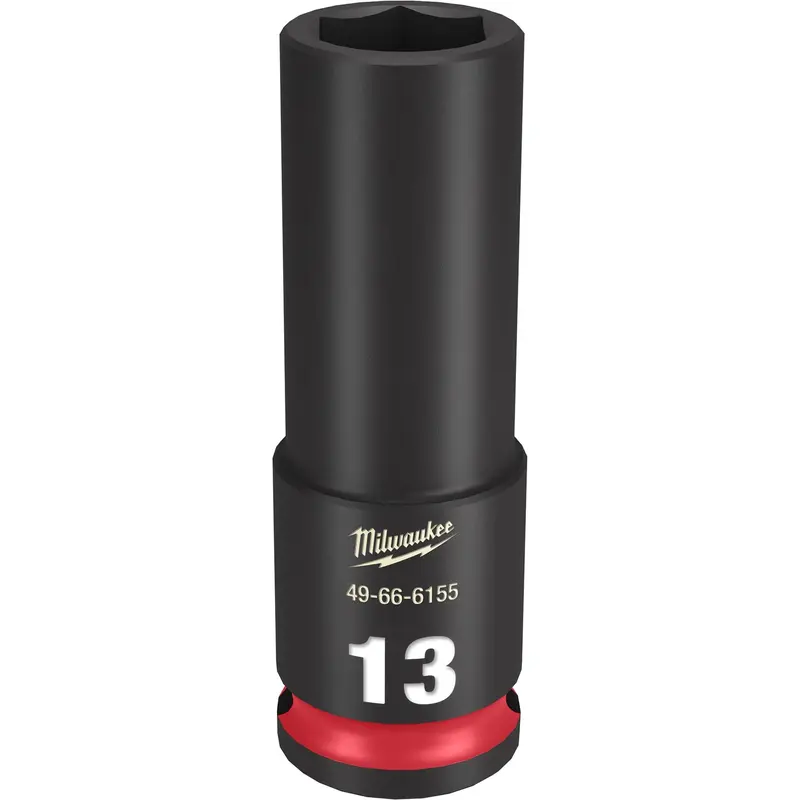Milwaukee 49-66-6155 SHOCKWAVE Impact Duty 3/8-Inch Drive 13MM Deep 6 Point Socket