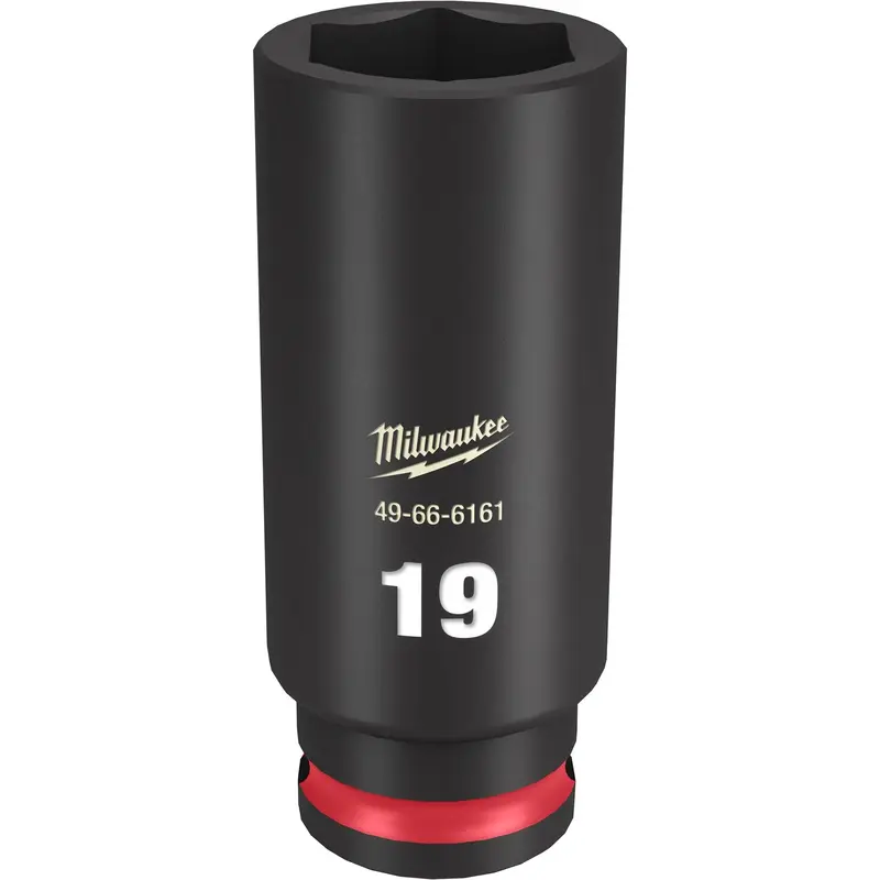 Milwaukee 49-66-6161 SHOCKWAVE Impact Duty 3/8-Inch Drive 19MM Deep 6 Point Socket