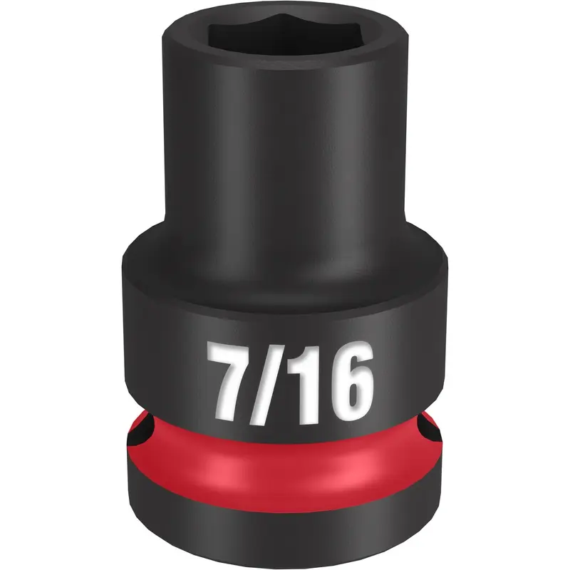 Milwaukee 49-66-6201 SHOCKWAVE Impact Duty 1/2-Inch Drive 7/16-Inch Standard 6 Point Socket