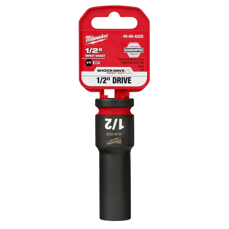 Milwaukee 49-66-6222 SHOCKWAVE Impact Duty 1/2-Inch Drive 1/2-Inch Deep 6 Point Socket