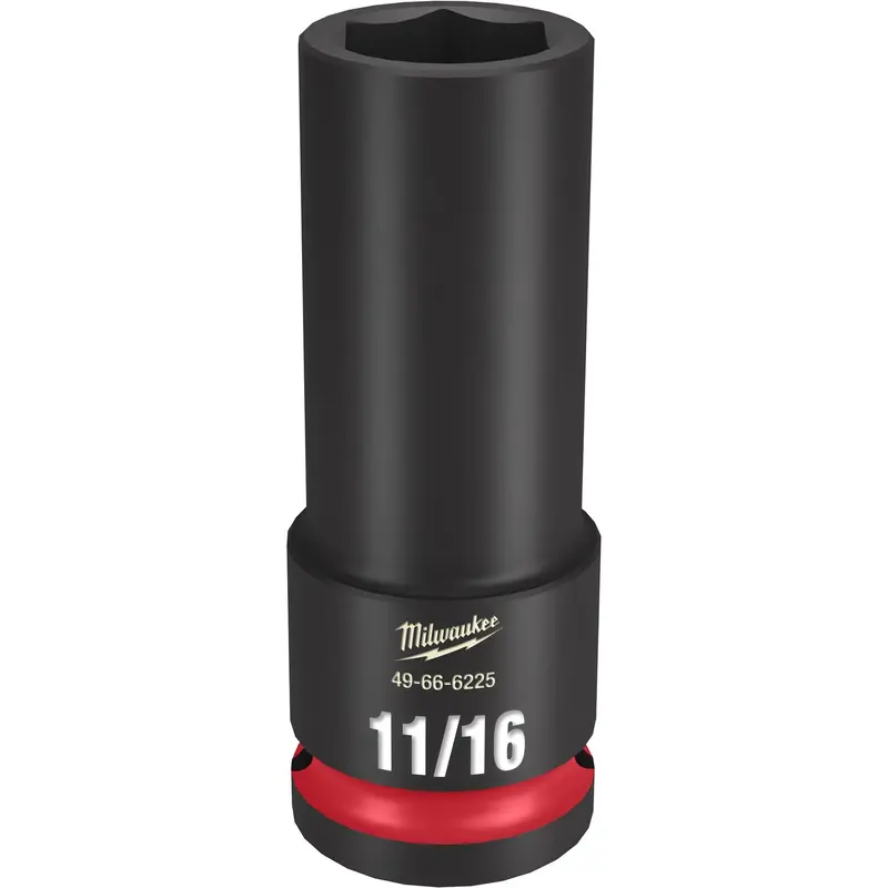Milwaukee 49-66-6225 SHOCKWAVE Impact Duty 1/2-Inch Drive 11/16-Inch Deep 6 Point Socket