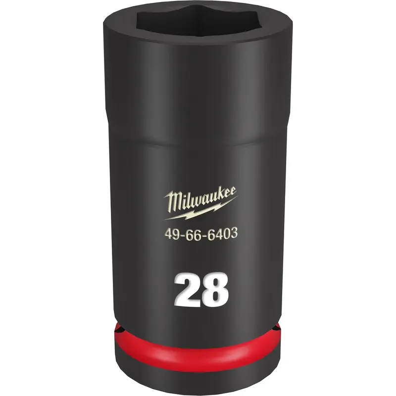 Milwaukee 49-66-6403 SHOCKWAVE Impact Duty 3/4-Inch Drive 28MM Deep 6 Point Socket