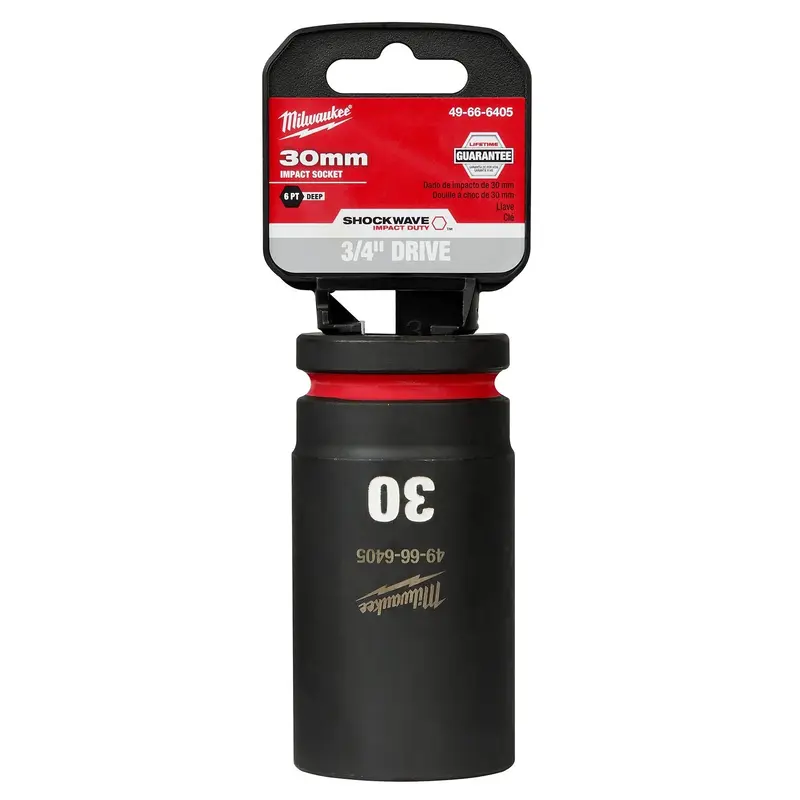 Milwaukee 49-66-6405 SHOCKWAVE Impact Duty 3/4-Inch Drive 30MM Deep 6 Point Socket