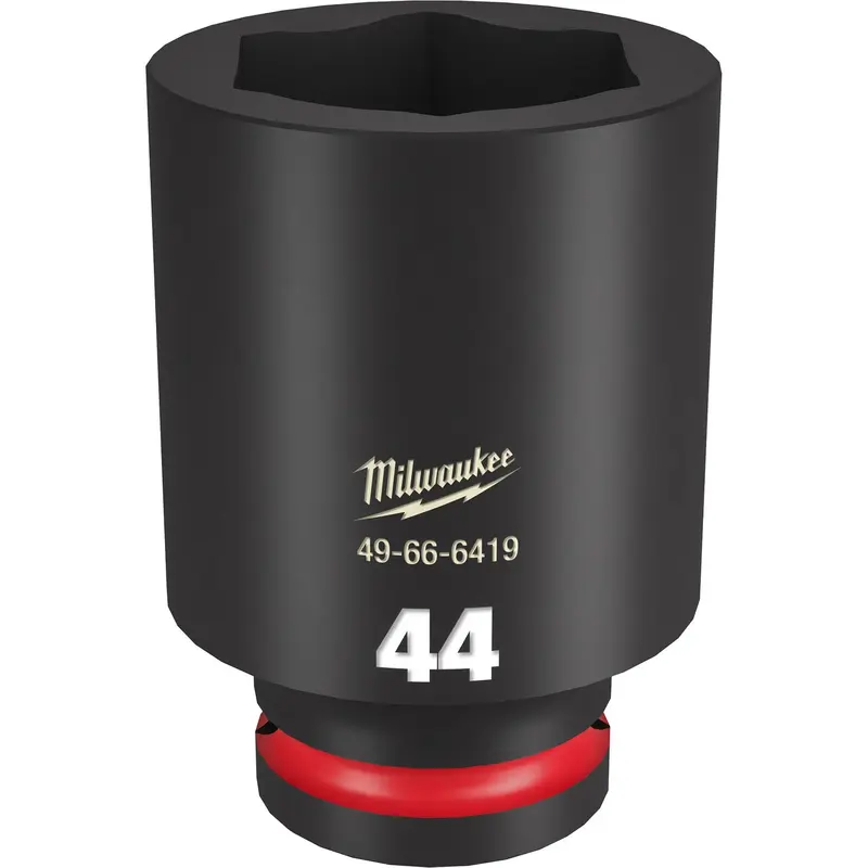 Milwaukee 49-66-6419 SHOCKWAVE Impact Duty 3/4-Inch Drive 44MM Deep 6 Point Socket