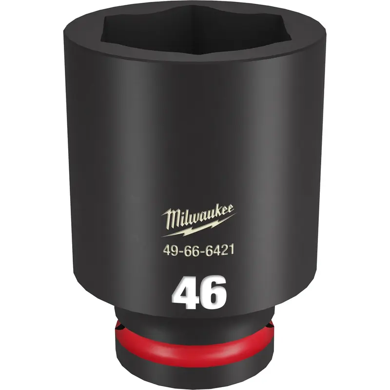 Milwaukee 49-66-6421 SHOCKWAVE Impact Duty 3/4-Inch Drive 46MM Deep 6 Point Socket