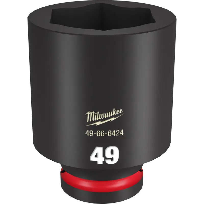 Milwaukee 49-66-6424 SHOCKWAVE Impact Duty 3/4-Inch Drive 49MM Deep 6 Point Socket