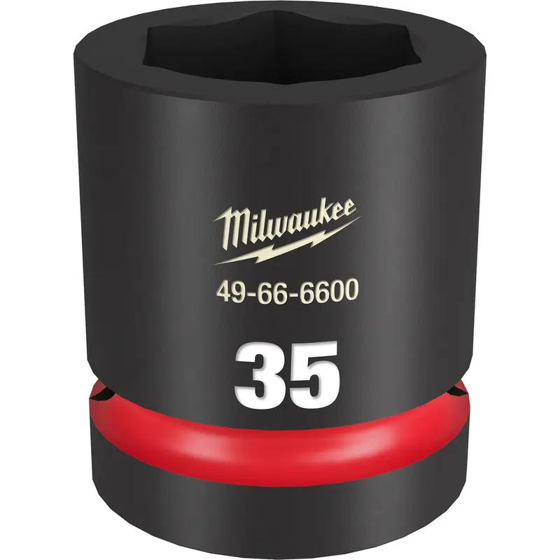 Milwaukee 49-66-6600 SHOCKWAVE Impact Duty 1-Inch Drive 35MM Standard 6 Point Socket