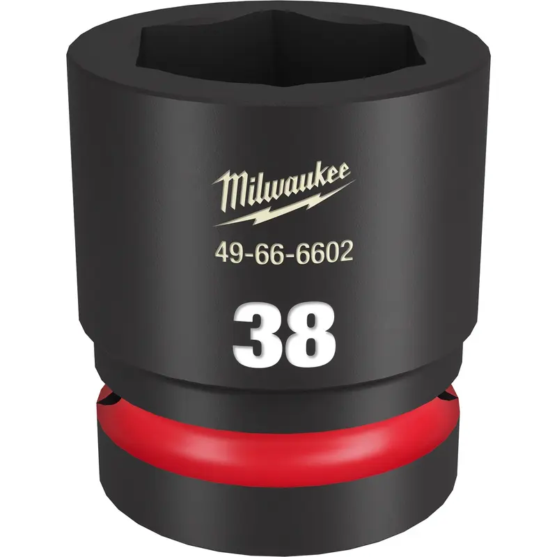 Milwaukee 49-66-6602 SHOCKWAVE Impact Duty 1-Inch Drive 38MM Standard 6 Point Socket
