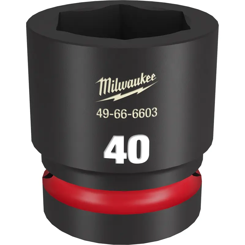 Milwaukee 49-66-6603 SHOCKWAVE Impact Duty 1-Inch Drive 40MM Standard 6 Point Socket