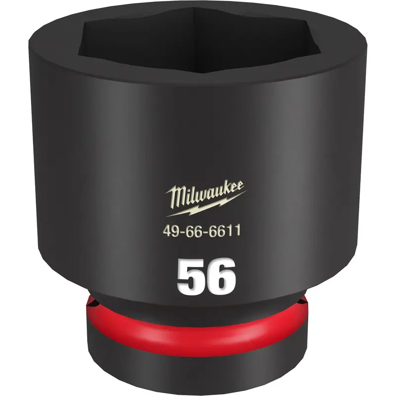 Milwaukee 49-66-6611 SHOCKWAVE Impact Duty 1-Inch Drive 56MM Standard 6 Point Socket