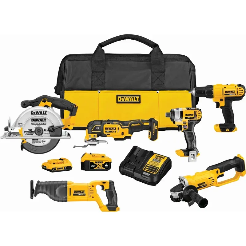 DEWALT DCK661D1M1 20V MAX Cordless 6-Tool Combo Kit