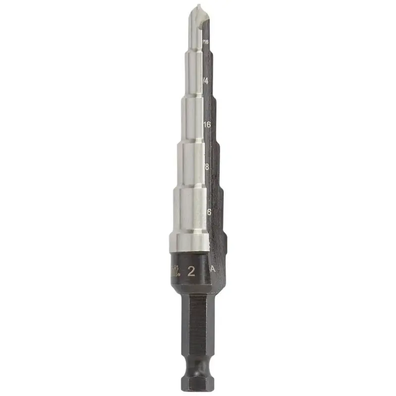 Irwin 10232 UNIBIT HSS #2 6 Step Drill Bit 2 3/16-in. - 1/2-in.