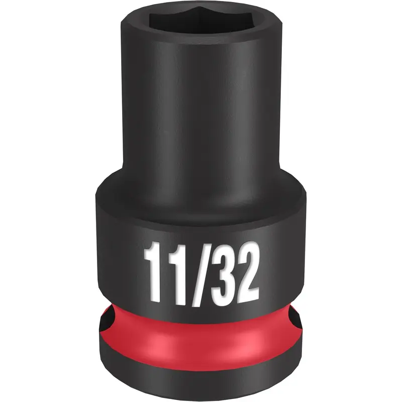 Milwaukee 49-66-6103 SHOCKWAVE Impact Duty 3/8-Inch Drive 11/32-Inch Standard 6 Point Socket