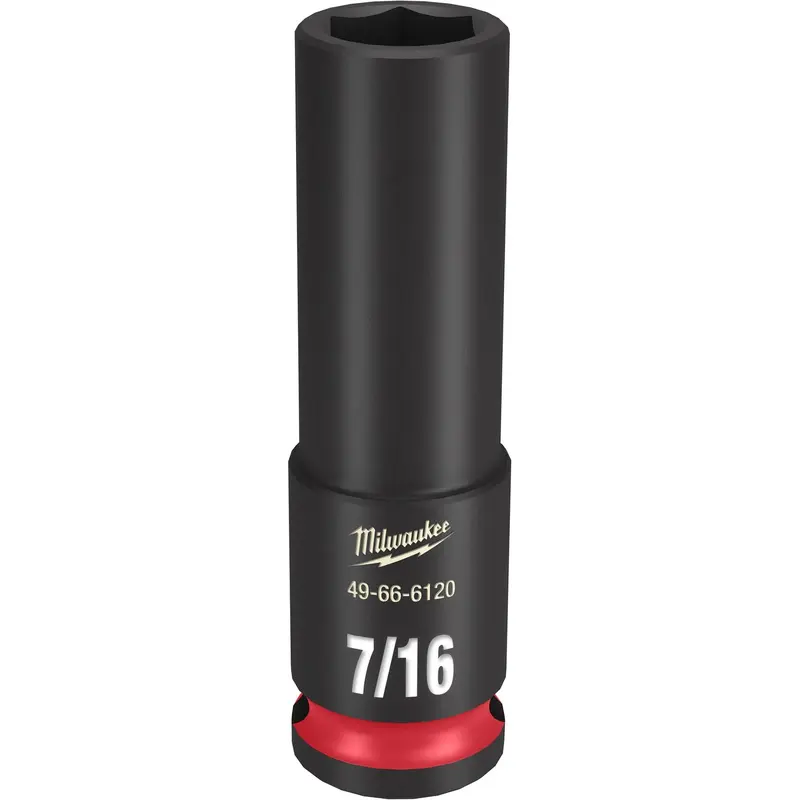 Milwaukee 49-66-6120 SHOCKWAVE Impact Duty 3/8-Inch Drive 7/16-Inch Deep 6 Point Socket