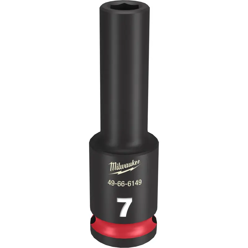 Milwaukee 49-66-6149 SHOCKWAVE Impact Duty 3/8-Inch Drive 7MM Deep 6 Point Socket