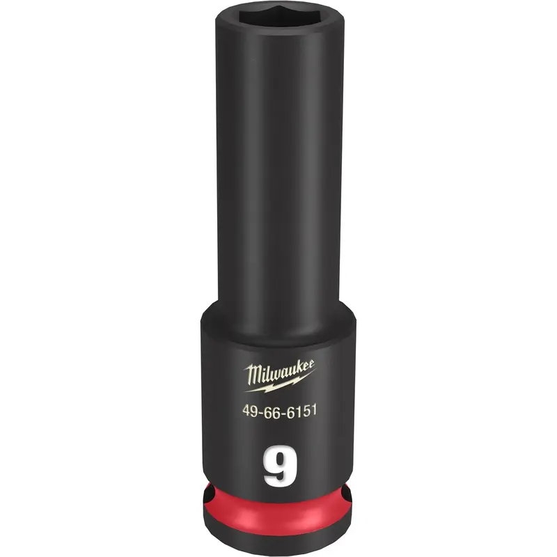 Milwaukee 49-66-6151 SHOCKWAVE Impact Duty 3/8-Inch Drive 9MM Deep 6 Point Socket