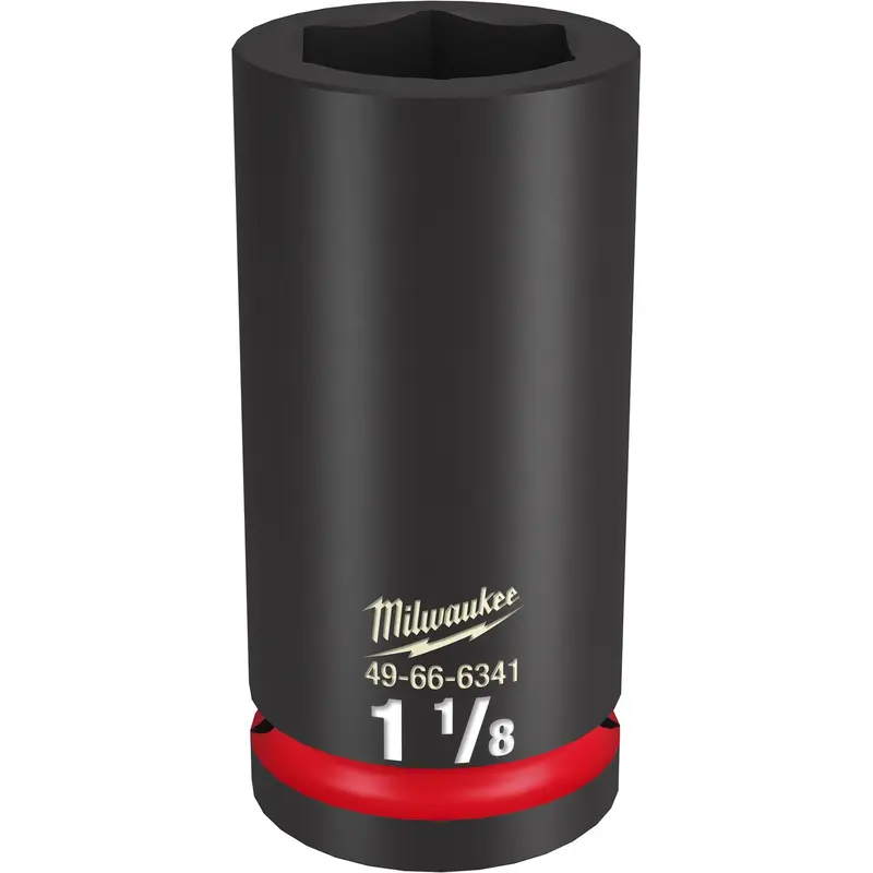 Milwaukee 49-66-6341 SHOCKWAVE Impact Duty 3/4-Inch Drive 1-1/8-Inch Deep 6 Point Socket