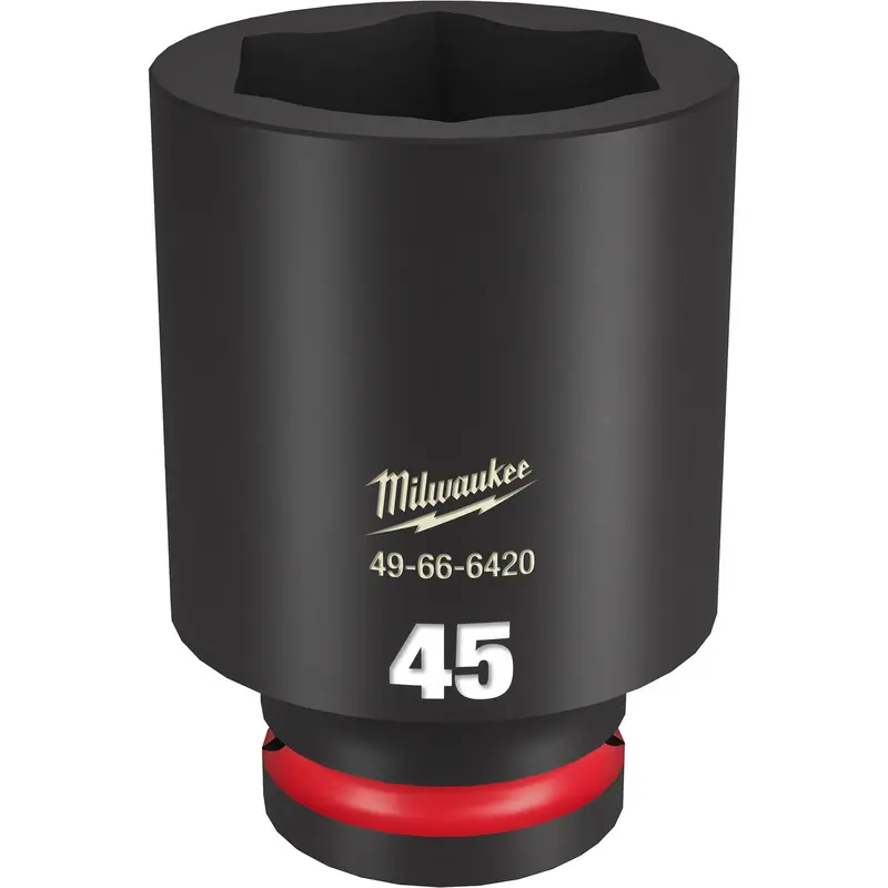 Milwaukee 49-66-6420 SHOCKWAVE Impact Duty 3/4-Inch Drive 45MM Deep 6 Point Socket