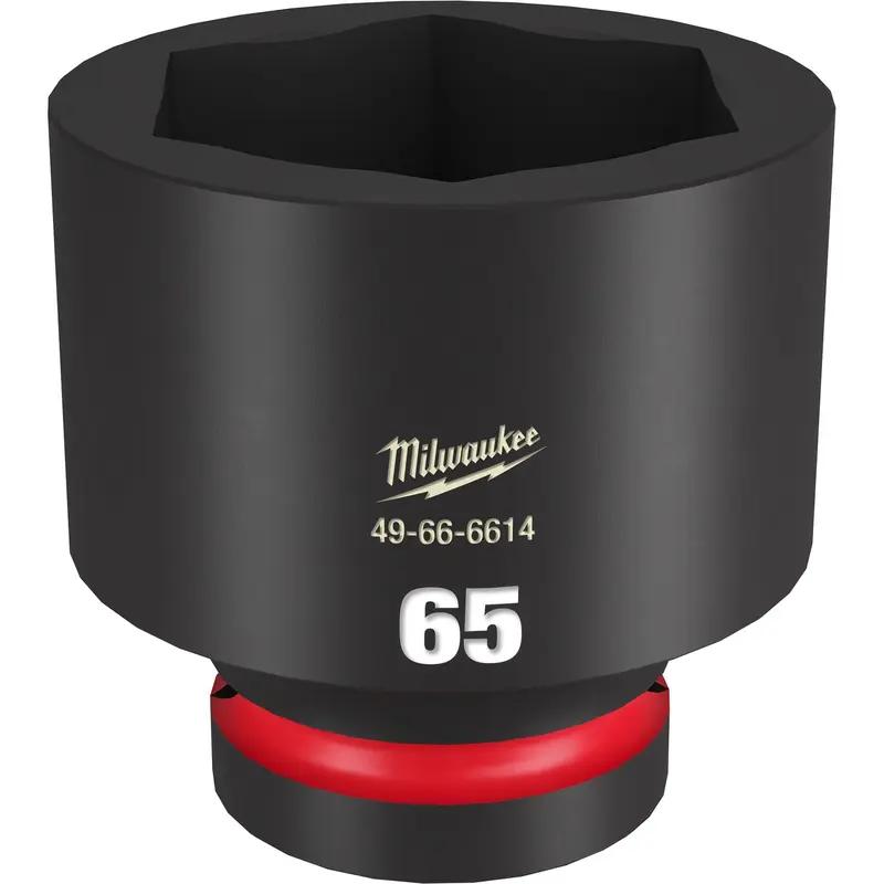 Milwaukee 49-66-6614 SHOCKWAVE Impact Duty 1-Inch Drive 65MM Standard 6 Point Socket