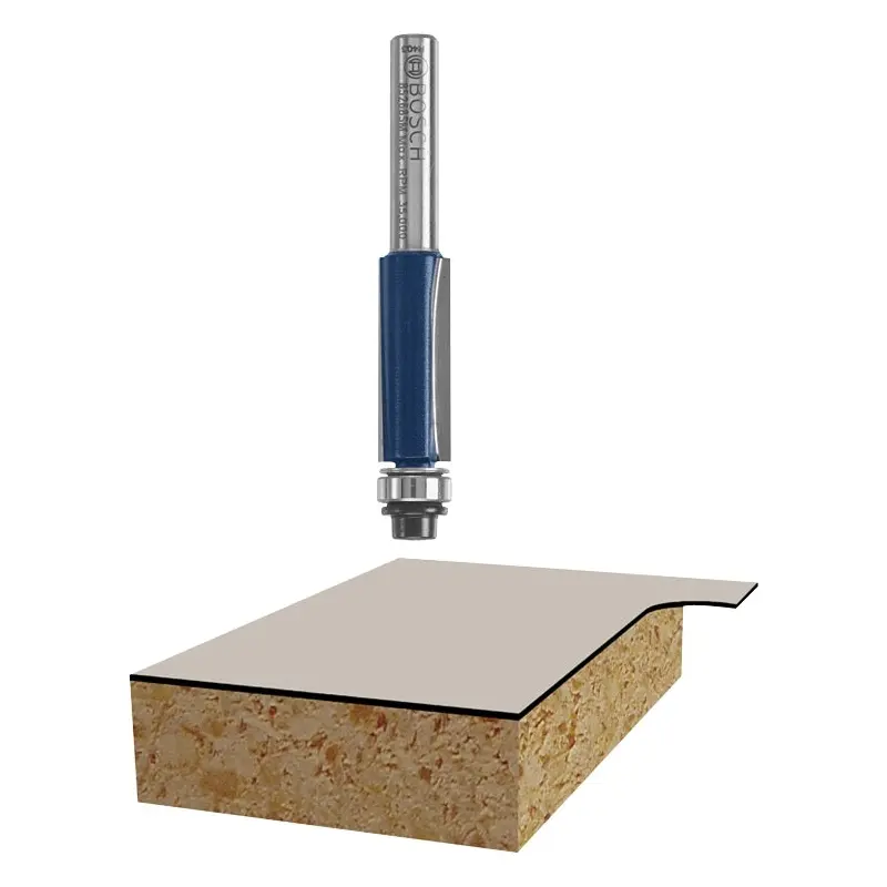 Bosch 85268SM 3/8 In. x 2-5/8 In. Carbide-Tipped 2-Flute Flush and Bevel Laminate Trim Router Bit