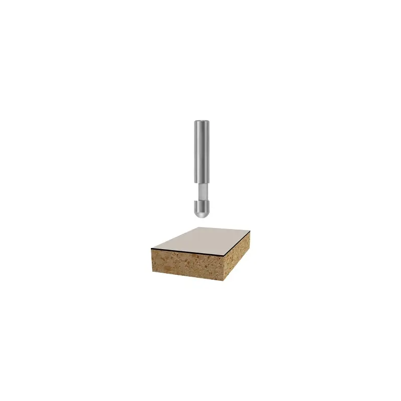 Bosch 85285 1/4 In. x 1/4 In. Solid Carbide 1-Flute Flush Trim Router Bit
