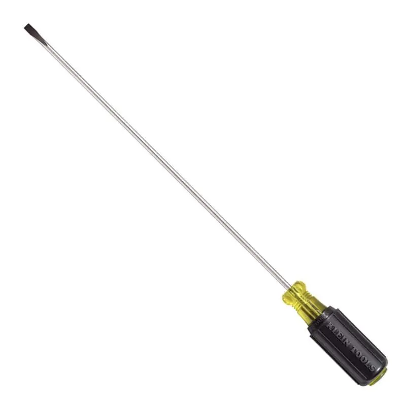 Klein 601-10 3/16" Cabinet-Tip  Screwdriver  10" Round-Shank