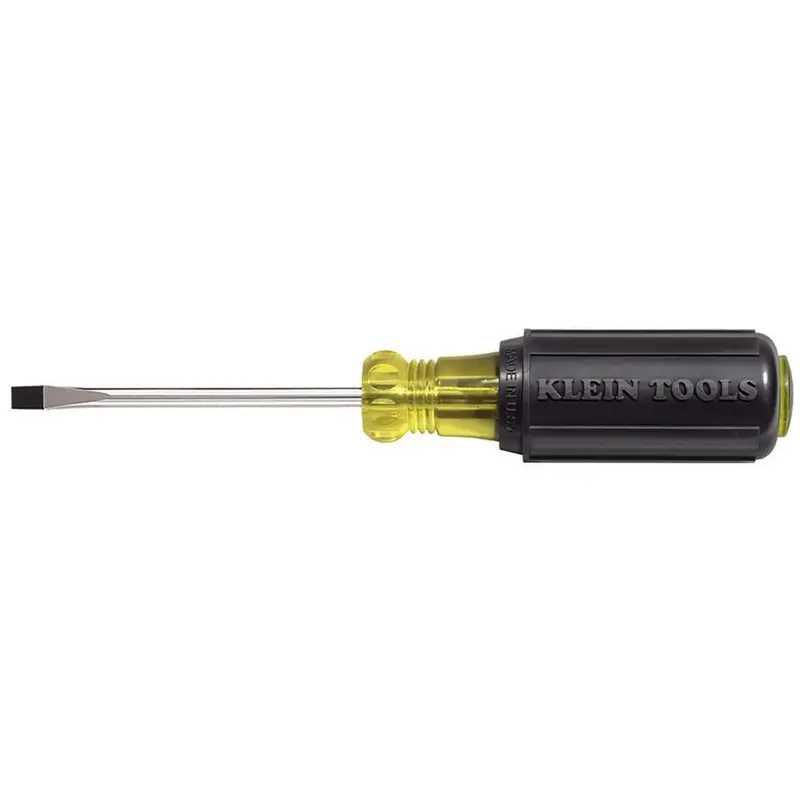 Klein 601-3 3/16" Cabinet-Tip  Screwdriver  3" Round-Shank