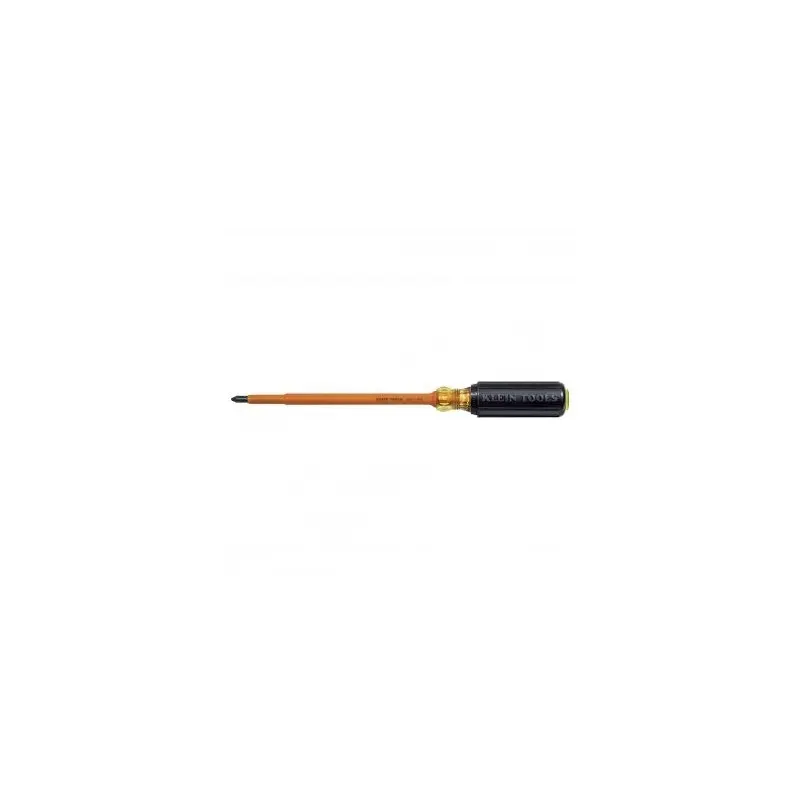 Klein 6037INS Insulated #2 Phillips-Tip - 7'' (178 mm) Round-Shank Screwdriver
