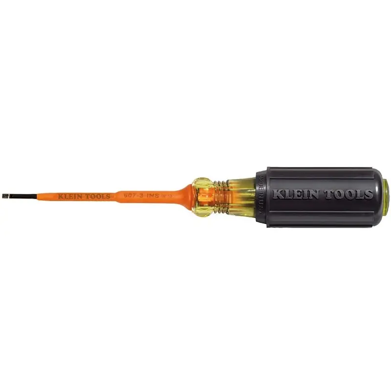 Klein 607-3-INS Insulated 3/32" Slotted - 3" Screwdriver