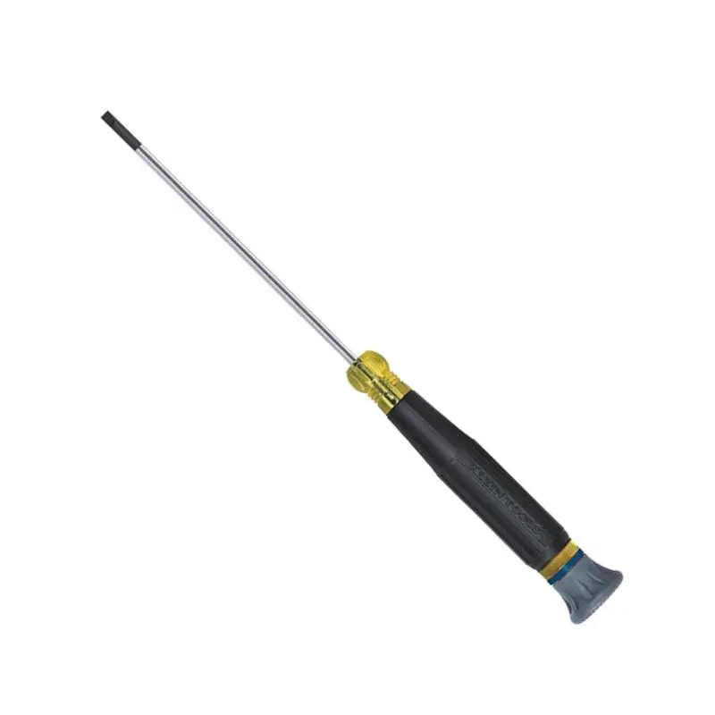 Klein 614-4 Electronics Screwdriver, 1/8" Slotted, 4" blade