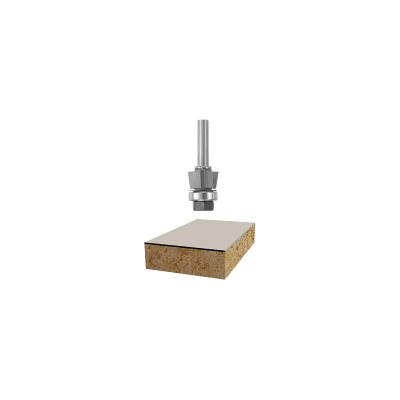 Bosch 85422M 9-Degree x 3/8 In. Carbide Tipped 3-Flute Bevel Trim Assembly Router Bit