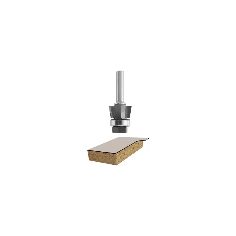 Bosch 85431M 10-Degree x 3/8 In. Carbide Tipped 2-Flute Bevel Trim Assembly Router Bit