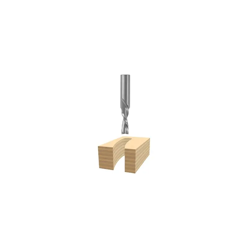 Bosch 85906M 1/2 In. x 1-1/4 In. Solid Carbide 2-Flute Downcut Spiral Router Bit