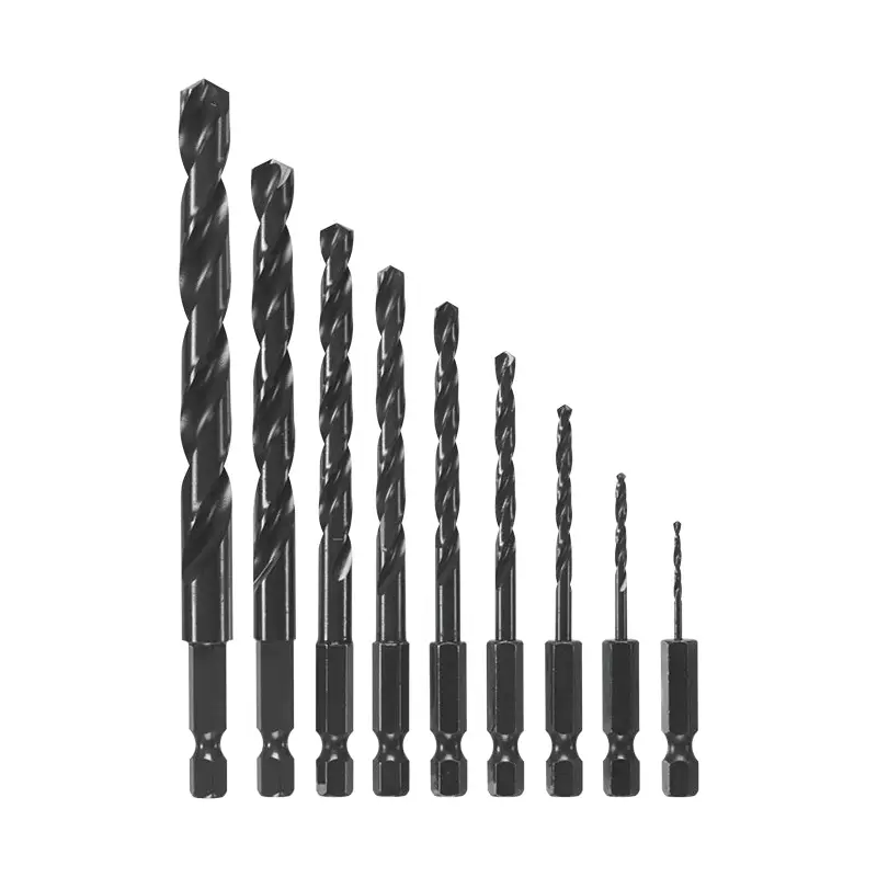 Bosch BL9IM 9-Piece Impact Tough Black Oxide Drill Bit Set