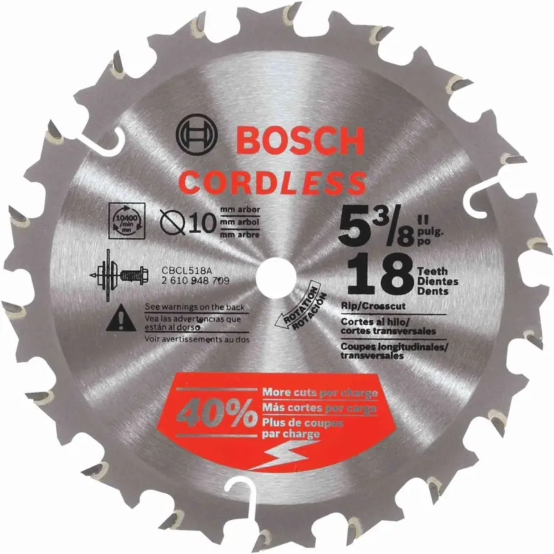 Bosch CBCL518A 5-3/8-Inch 18 Tooth Circular Saw Blade for Cordless Saw