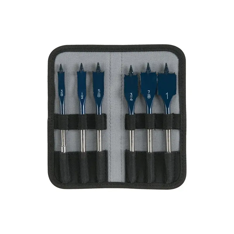 Bosch DSB5006P 6-Piece Daredevil Standard Spade Bit Set in Pouch