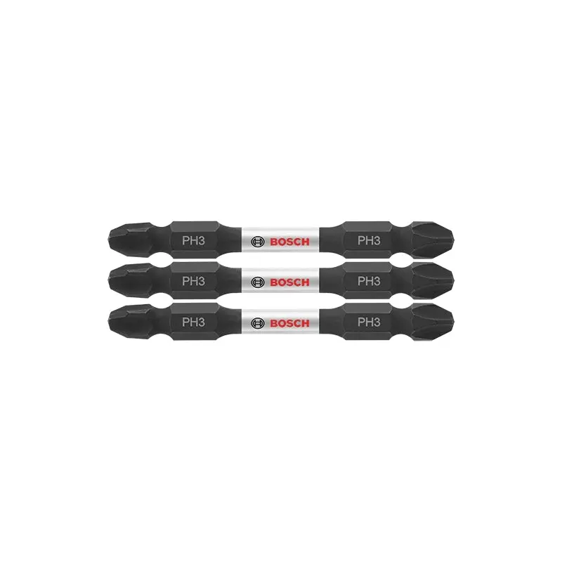 Bosch ITDEPH32503 3-Piece Impact Tough 2.5 In. Phillips #3 Double-Ended Bits