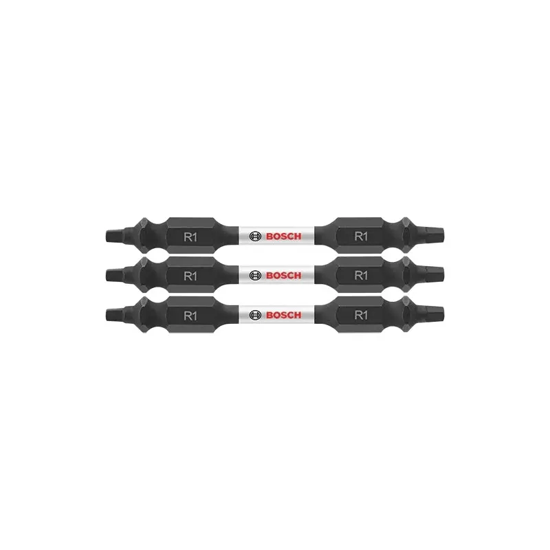 Bosch ITDESQ12503 3-Piece Impact Tough 2.5 In. Square #1 Double-Ended Bits