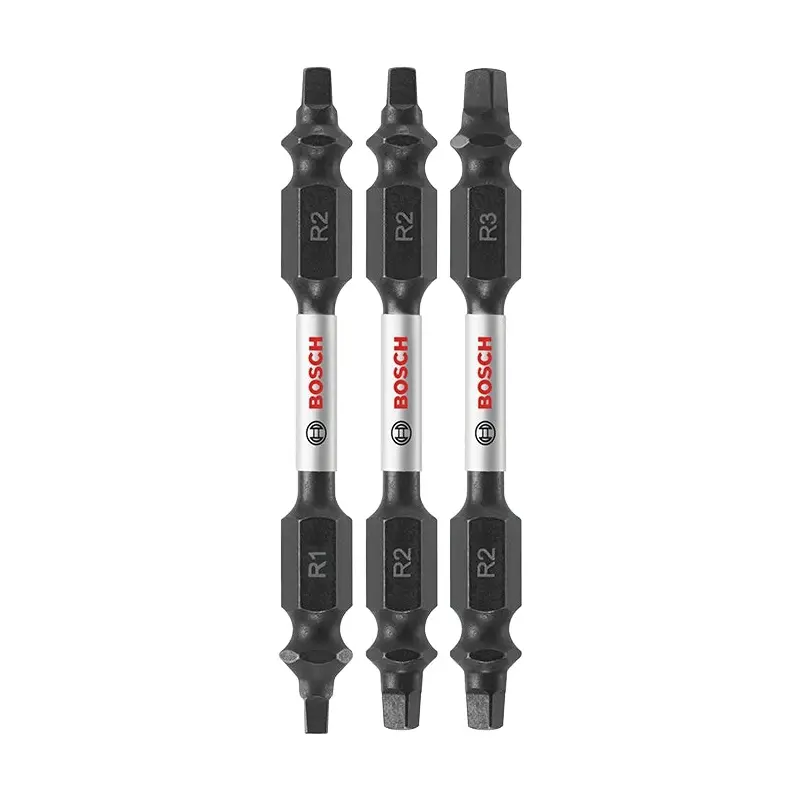 Bosch ITDESQV2503 3-Piece Impact Tough 2.5 In. Square Double-Ended Bit Set