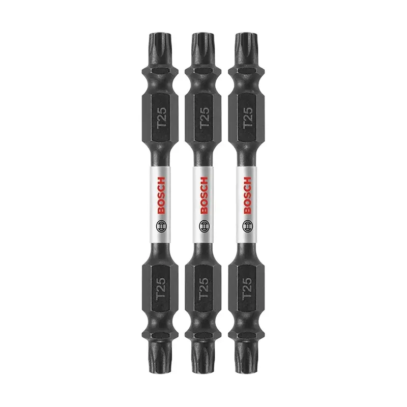 Bosch ITDET252503 3-Piece Impact Tough 2.5 In. Torx #25 Double-Ended Bits