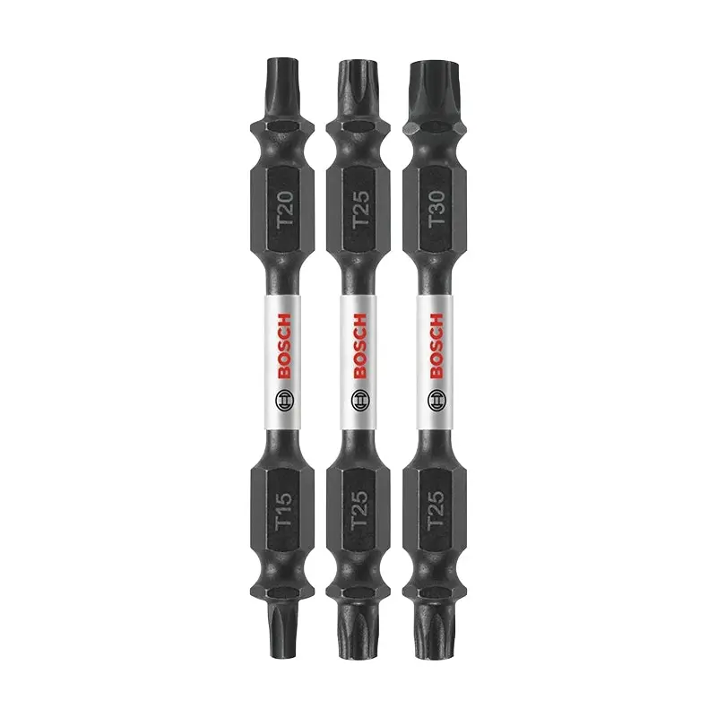 Bosch ITDETV2503 3-Piece Impact Tough 2.5 In. Torx Double-Ended Bit Set