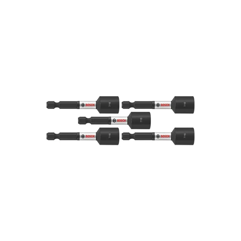 Bosch ITNS7162B 5-Piece Impact Tough 7/16 In. x 2-9/16 In. Nutsetters
