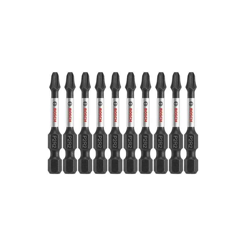 Bosch ITP2R22B 10-Piece Impact Tough 2 In. Phillips/Square #2 Power Bits