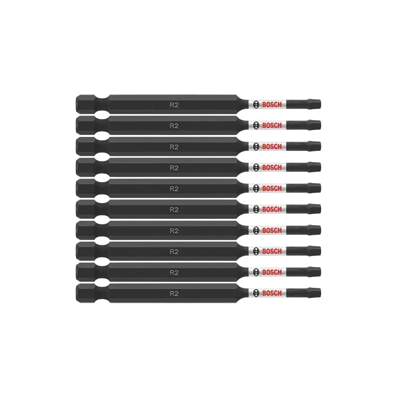Bosch ITSQ235B 10-Piece Impact Tough 3.5 In. Square #2 Power Bits