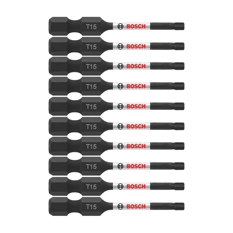 Bosch ITT152B 10-Piece Impact Tough 2 In. Torx #15 Power Bits