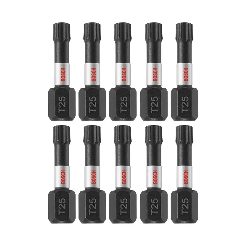Bosch ITT251B 10-Piece Impact Tough 1 In. Torx #25 Insert Bits