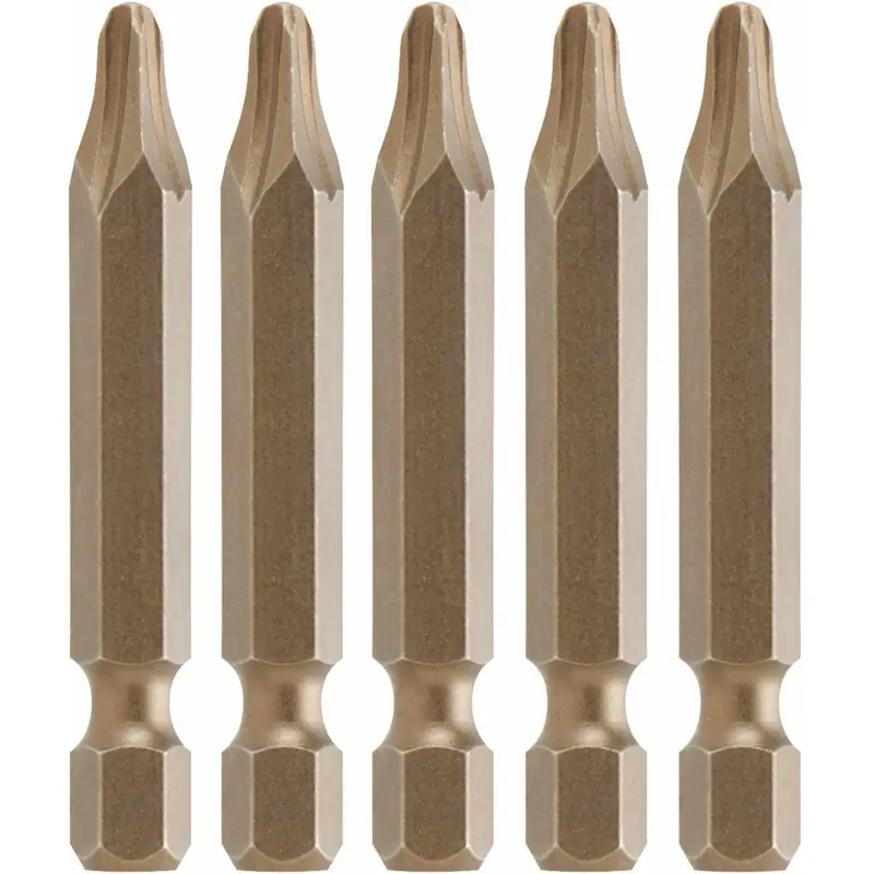 Bosch P2R22205 5-Piece 2 In. Phillips and Robertson P2R2 Power Bits