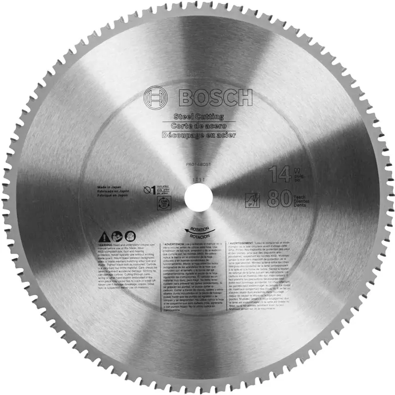 Bosch PRO1480ST 14-Inch 80 Tooth Ferrous Metal Cutting Circular Saw Blade