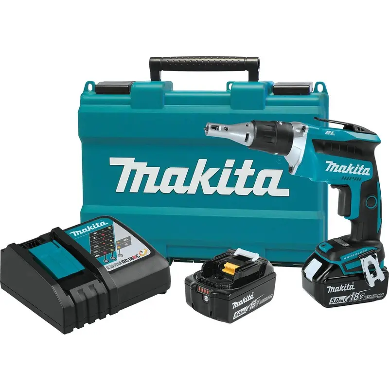 Makita XSF03T 18V LXT Lithium-Ion Brushless Cordless 4,000 RPM Drywall Screwdriver Kit (5.0Ah)